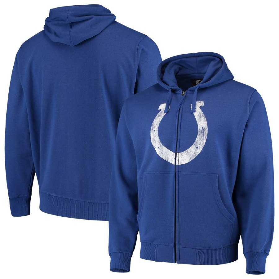 Men's Indianapolis Colts G III Sports by Carl Banks Primary Logo Full Zip Hoodie Royal,We sell and wholesale Men's Indianapolis Colts G III Sports by Carl Banks Primary Logo Full Zip Hoodie Royal on line form chian!